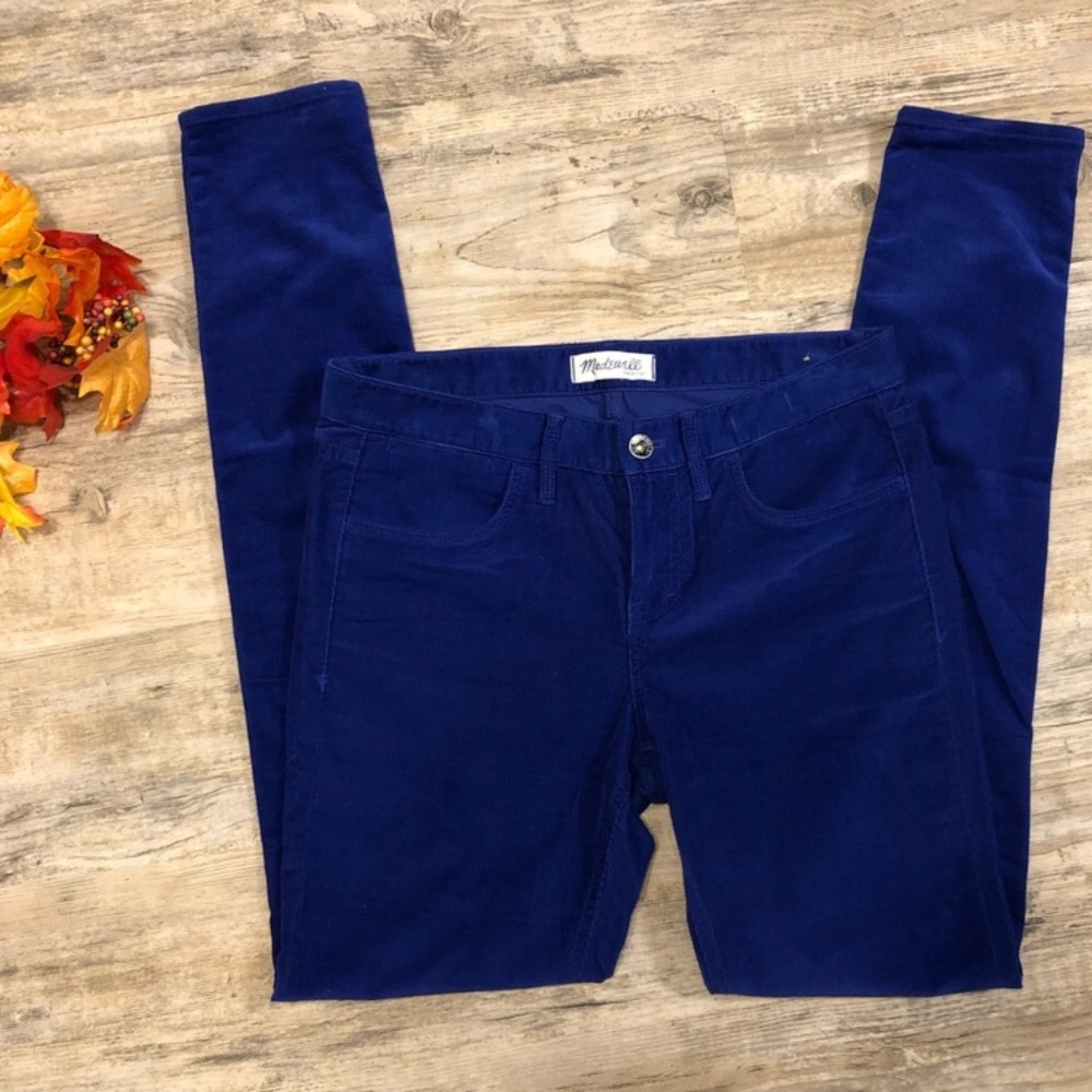 Madewell Skinny Cords Cobalt Blue 28x32